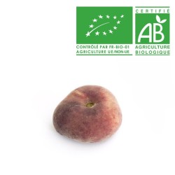 Pêche plate blanche bio